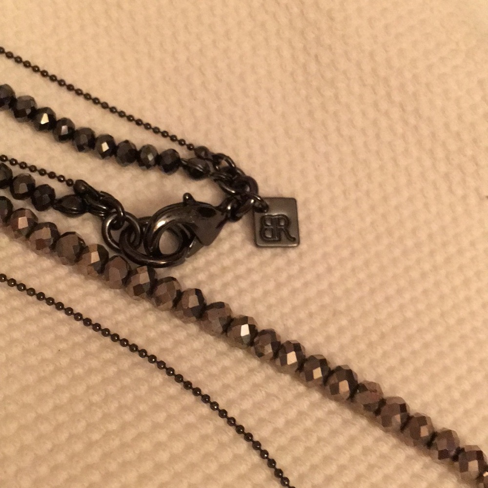 Two strand ombré hematite? necklace